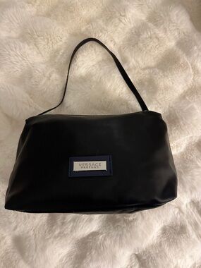 Versace shoulder make up bag black